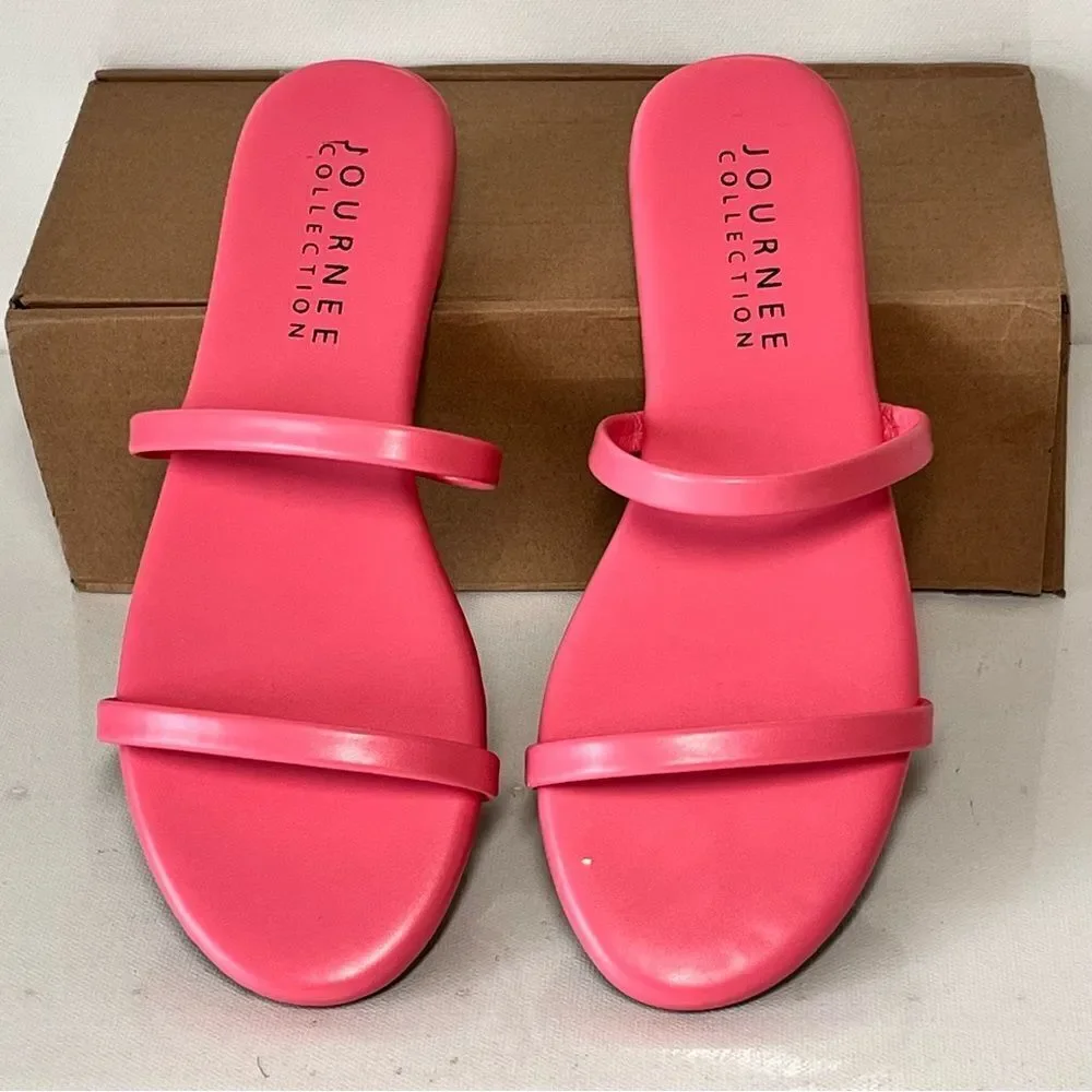 Journee Adyrae Flat Slide Sandal